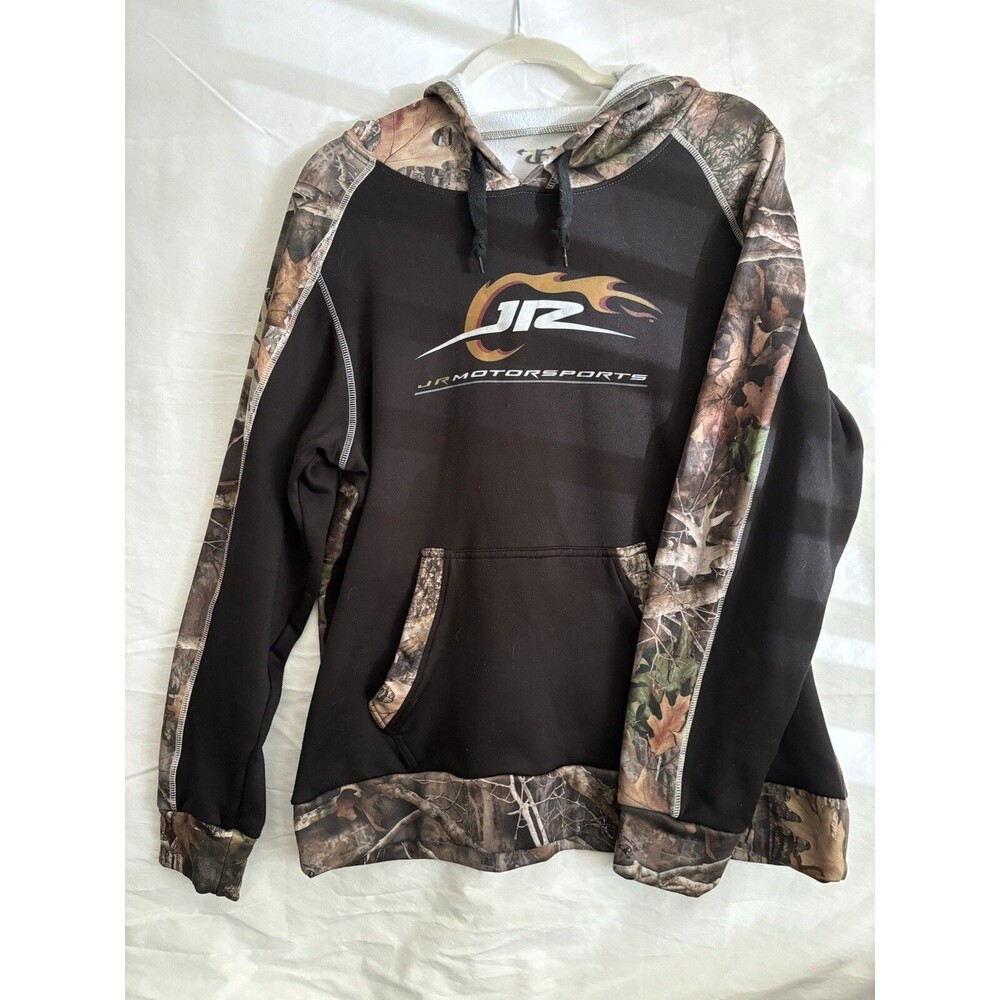 JR Motorsport Pullover Hoodie Camouflage Brown Size Large